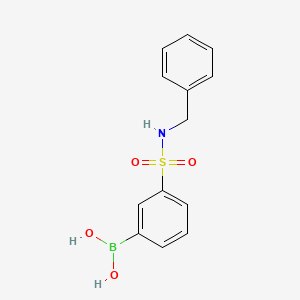 Chemical structure of N-Benzyl 3-boronobenzenesulfonamide
