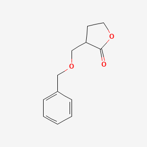 Chemical structure of 3-(benzyloxymethyl)dihydrofuran-2(3H)-one