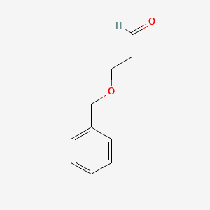 Chemical structure of 3-(Benzyloxy)propanal