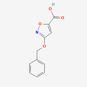 Chemical structure of 3-(Benzyloxy)isoxazole-5-carboxylic acid