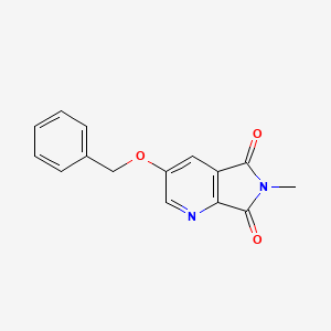 Chemical structure of 3-Benzyloxy-6-methyl-pyrrolo[3,4-b]pyridine-5,7-dione