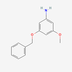 Chemical structure of 3-(Benzyloxy)-5-methoxyaniline