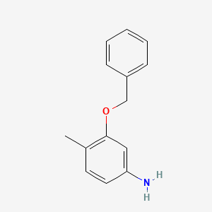 Chemical structure of 3-(Benzyloxy)-4-methylaniline