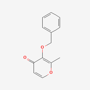 Chemical structure of 3-Benzyloxy-2-methyl-4-pyrone