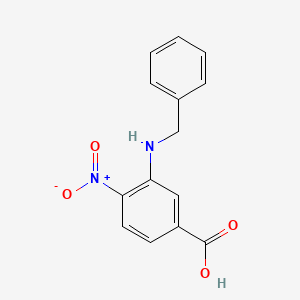 Chemical structure of 3-(Benzylamino)-4-nitrobenzoic acid