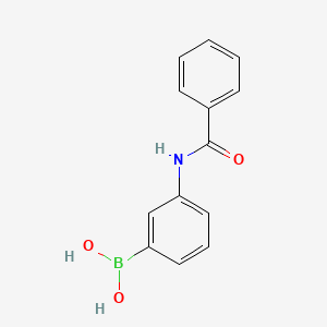 Chemical structure of 3-(Benzoylamino)phenylboronic acid