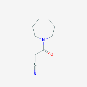 Chemical structure of 3-(Azepan-1-yl)-3-oxopropanenitrile