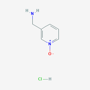 Chemical structure of 3-(Aminomethyl)pyridine1-oxidehy drochloride
