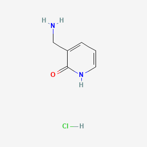 Chemical structure of 3-(Aminomethyl)pyridin-2(1H)-one hydrochloride