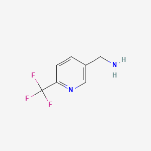 Chemical structure of 3-(Aminomethyl)-6-(trifluoromethyl)pyridine