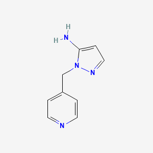 Chemical structure of 3-(Aminomethyl)-5-(4-pyridyl)pyrazole