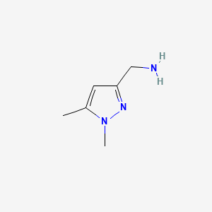 Chemical structure of 3-(Aminomethyl)-1,5-dimethylpyrazole