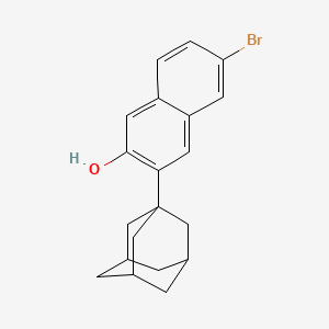 Chemical structure of 3-(Adamantan-1-yl)-6-bromonaphthalen-2-ol
