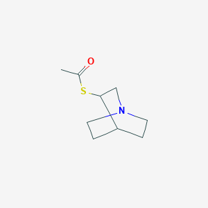 Chemical structure of 3-Acetylthioquinuclidine