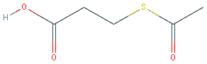 Chemical structure of 3-(Acetylthio)propionic Acid