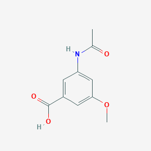 Chemical structure of 3-Acetamido-5-methoxybenzoic acid