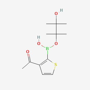 Chemical structure of 3-(Acetyl)thiophene-2-boronic acid pinacol ester
