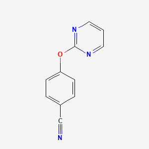 Chemical structure of 3-(6-Oxo-1,6-dihydropyridazin-3-yl)benzonitrile