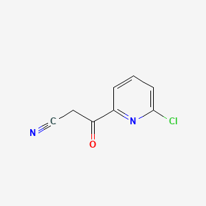 Chemical structure of 3-(6-Chloropyridin-2-yl)-3-oxopropionitrile