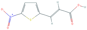 Chemical structure of 3-(5-Nitrothiophen-2-yl)acrylic acid