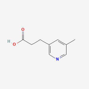 Chemical structure of 3-(5-Methylpyridin-3-yl)propanoic acid