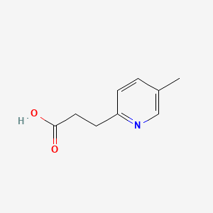 Chemical structure of 3-(5-Methylpyridin-2-yl)propanoic acid