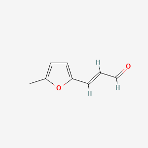 Chemical structure of 3-(5-Methyl-2-furyl)prop-2-enal
