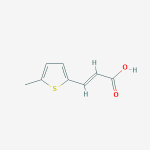 Chemical structure of 3-(5-Methyl-2-thienyl)-2-propenoic acid