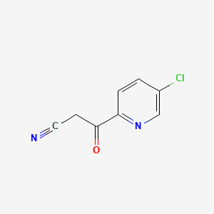 Chemical structure of 3-(5-Chloropyridin-2-yl)-3-oxopropanenitrile