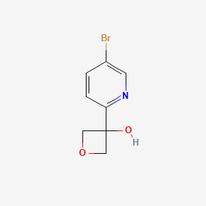 Chemical structure of 3-(5-Bromo-2-pyridyl)-3-oxetanol
