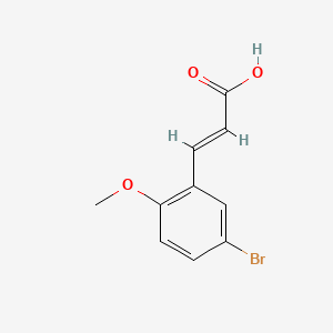 Chemical structure of trans-5-Bromo-2-methoxycinnamic acid