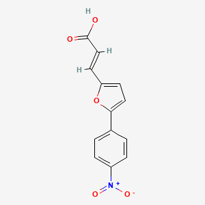 Chemical structure of 3-(5-(4-Nitrophenyl)furan-2-yl)acrylic acid