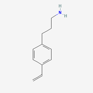 Chemical structure of Benzenepropanamine, 4-ethenyl-