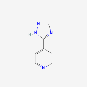 Chemical structure of 3-(4-Pyridinyl)-1H-1,2,4-triazole