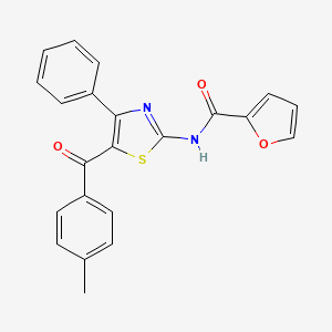 Chemical structure of 3'-(4-Phenoxyphenyl)spiro[indoline-3,2'-thiazolidine]-2,4'-dione