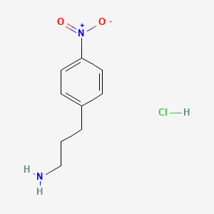 Chemical structure of 3-(4-Nitrophenyl)propylamine hydrochloride