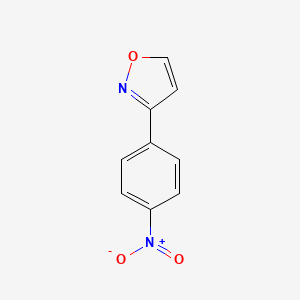 Chemical structure of 3-(4-Nitrophenyl)isoxazole