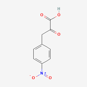Chemical structure of 3-(4-Nitrophenyl)-2-oxopropanoic acid
