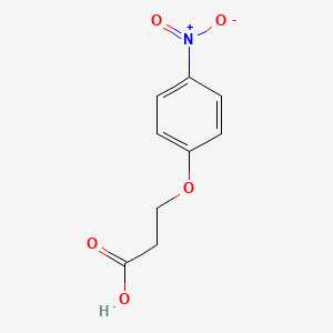 Chemical structure of 3-(4-Nitrophenoxy)propionic Acid