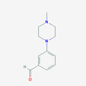 Chemical structure of 3-(4-Methylpiperazinyl)benzaldehyde