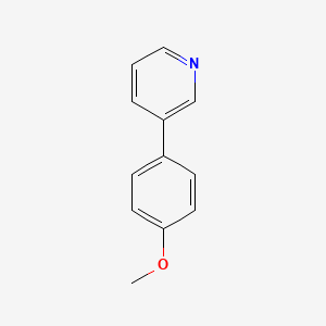 Chemical structure of 3-(4-Methoxyphenyl)pyridine