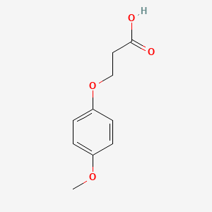 Chemical structure of 3-(4-Methoxyphenoxy)propionic Acid