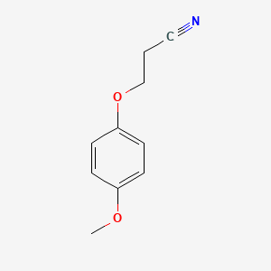 Chemical structure of 3-(4-Methoxyphenoxy)propanenitrile