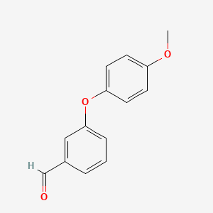 Chemical structure of 3-(4-Methoxyphenoxy)benzaldehyde