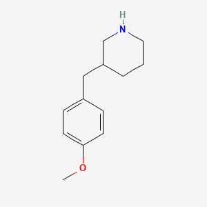 Chemical structure of 3-(4-Methoxybenzyl)piperidine