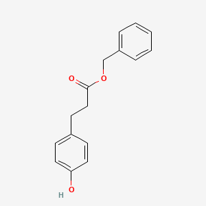 Chemical structure of Benzyl 3-(4-hydroxyphenyl)propanoate