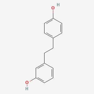 Chemical structure of Lunularin