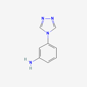 Chemical structure of 3-(4H-1,2,4-Triazol-4-yl)aniline