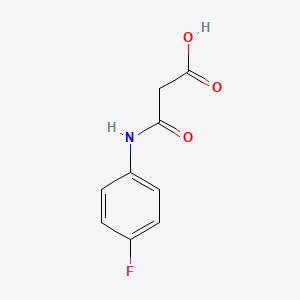 Chemical structure of 3-(4-FLUOROPHENYLAMINO)-3-OXOPROPANOIC ACID
