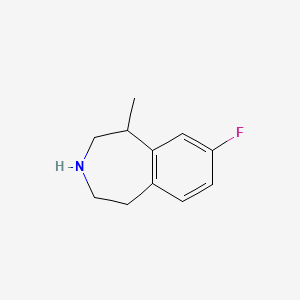 Chemical structure of 3-(4-Fluorophenyl)piperidine